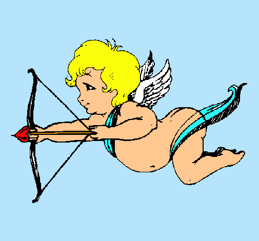 Cupido volando