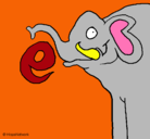 Dibujo Elefante pintado por ainhoa