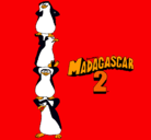 Dibujo Madagascar 2 Pingüinos pintado por gerard