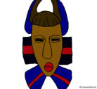 Dibujo Máscara africana pintado por karina