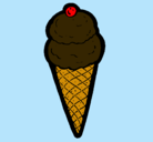 Dibujo Cucurucho de helado pintado por Heladodechocolate