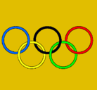 Dibujo Anillas de los juegos olimpícos pintado por miriamrg