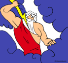 Dibujo Dios Zeus pintado por jeancarlomontoyacastro