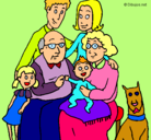 Dibujo Familia pintado por emilka