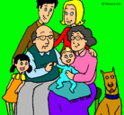 Dibujo Familia pintado por fatima