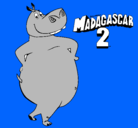 Dibujo Madagascar 2 Gloria pintado por asdertfgw