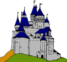 Dibujo Castillo medieval pintado por flaviocesarsalascastro