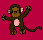 Dibujo Mono pintado por lydia