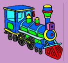 Dibujo Tren pintado por maribel