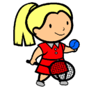 Dibujo Chica tenista pintado por FATIMA