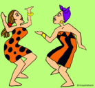 Dibujo Mujeres bailando pintado por reberub