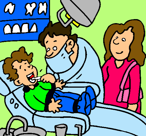 Niño en el dentista