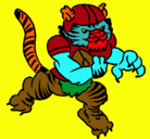 Dibujo Jugador tigre pintado por kevin