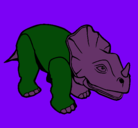 Dibujo Triceratops II pintado por dilan