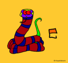 Dibujo Serpiente pintado por carlos