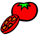 Dibujo Tomate pintado por memo