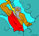 Dibujo Dios Zeus pintado por Zeus