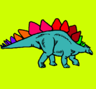 Dibujo Stegosaurus pintado por carlos