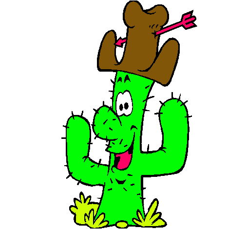 Cactus con sombrero