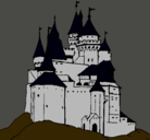 Dibujo Castillo medieval pintado por daniel