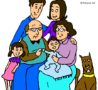 Dibujo Familia pintado por gabriela