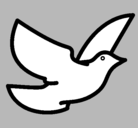 Dibujo Paloma de la paz pintado por susana