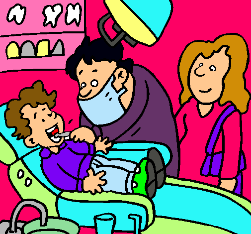 Niño en el dentista