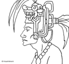 Dibujo Jefe de la tribu pintado por luis