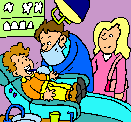 Niño en el dentista