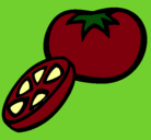 Dibujo Tomate pintado por ximena921