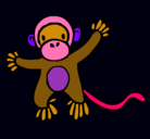 Dibujo Mono pintado por valeria2