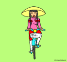 Dibujo China en bicicleta pintado por guguimdq42