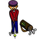 Dibujo Jugador de golf II pintado por Jimmy