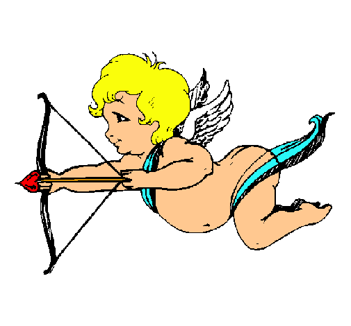 Cupido volando