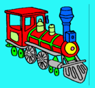 Dibujo Tren pintado por ubay
