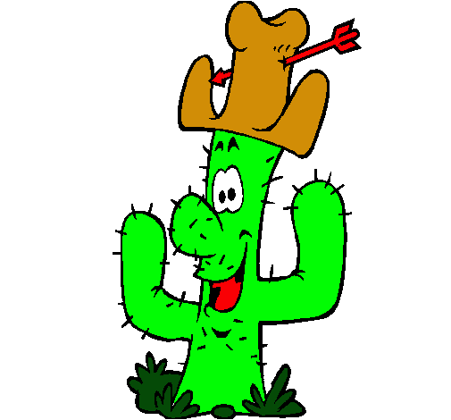 Cactus con sombrero