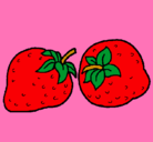 Dibujo fresas pintado por Lizbeth