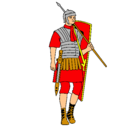 Dibujo Soldado romano pintado por luis