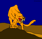 Dibujo Tigre con afilados colmillos pintado por ale200009