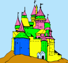 Dibujo Castillo medieval pintado por castillodelasprincesas