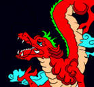 Dibujo Dragón japonés pintado por ivanna