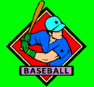 Dibujo Logo de béisbol pintado por moises