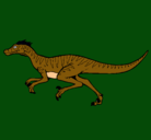 Dibujo Velociraptor pintado por lucas