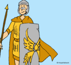 Dibujo Soldado romano II pintado por gimena