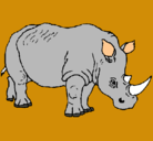 Dibujo Rinoceronte pintado por eduardo