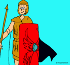 Dibujo Soldado romano II pintado por dany