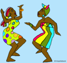 Dibujo Mujeres bailando pintado por tufifruti.com