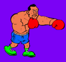 Dibujo Boxeador pintado por joel