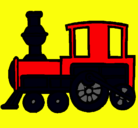 Dibujo Tren pintado por SANTIAGOC