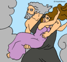 Dibujo El rapto de Perséfone pintado por tutifruti.com